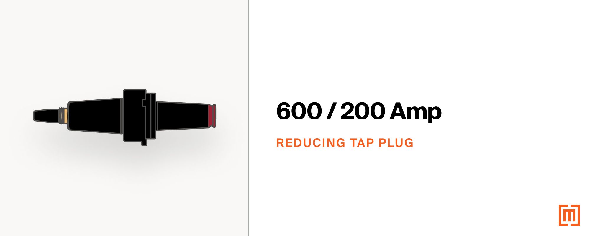 600 / 200 amp 15 / 25 / 35 kV reducing tap plug adapter