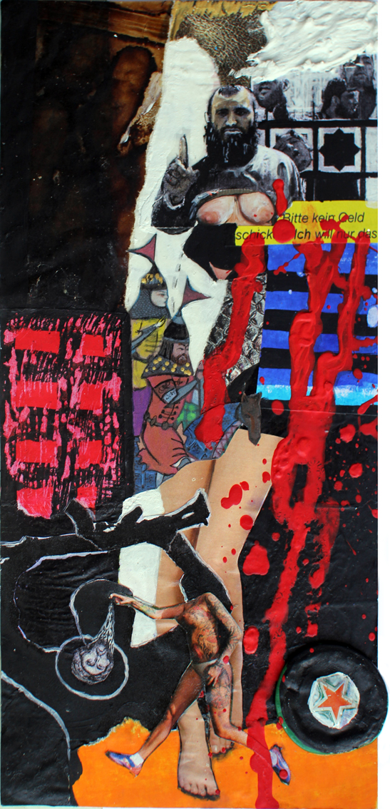 Ahang Nakhaei, Collage aus der Serie „Don Quijote“, 2018