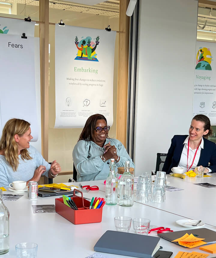 A group of diverse women at a table
