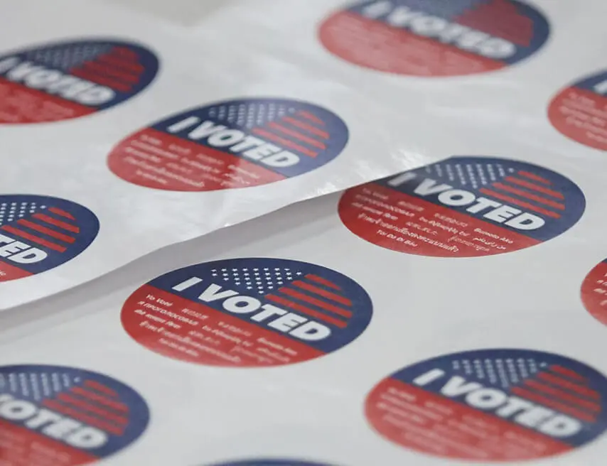 'I Voted' stickers