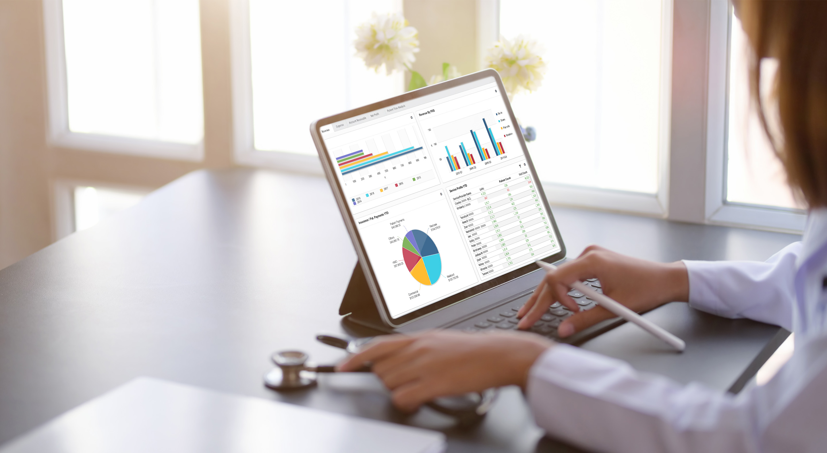 GlaceRCM screen in laptop screen