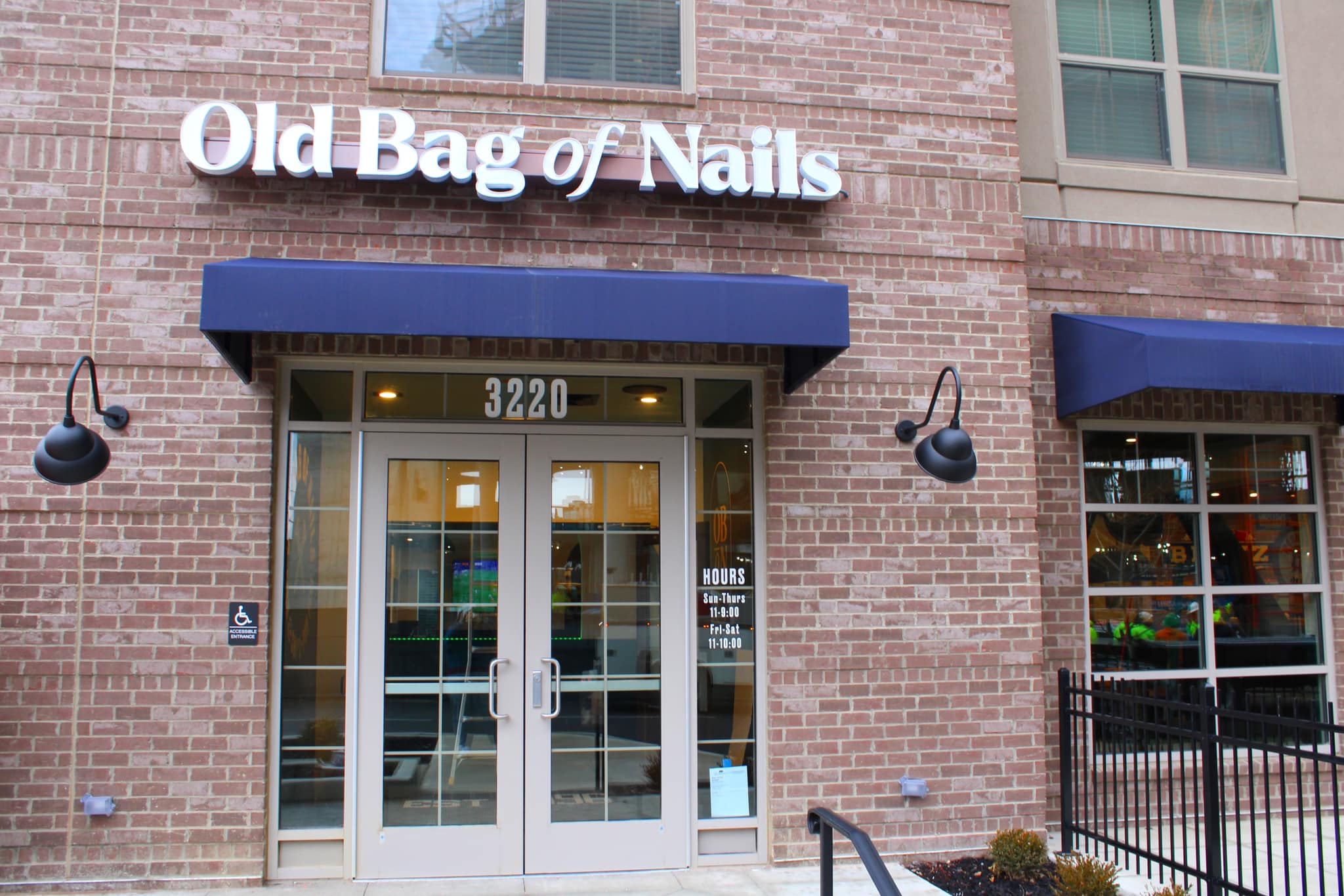 The Old Bag of Nails Pub Storefront and Sign | Worthington Memory