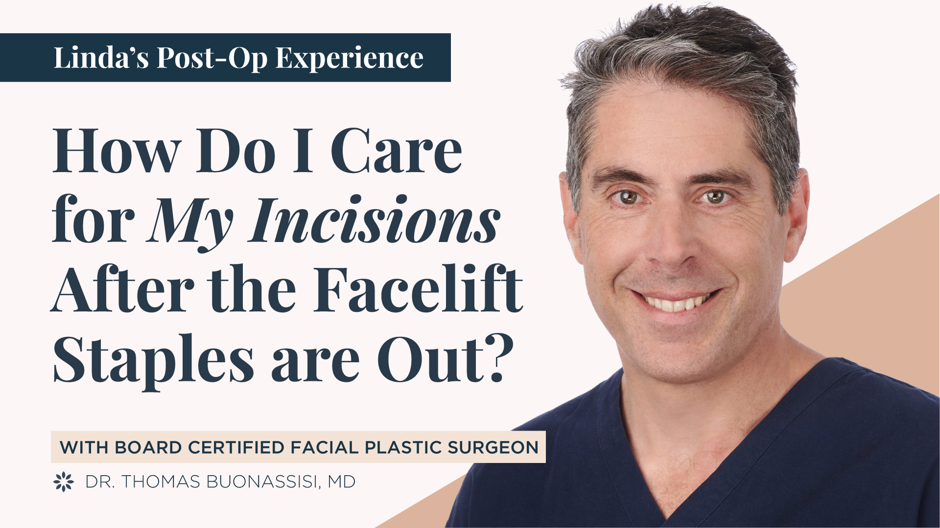 The Facelift Staple Removal Process at 1 Week PostOp Facelifts in