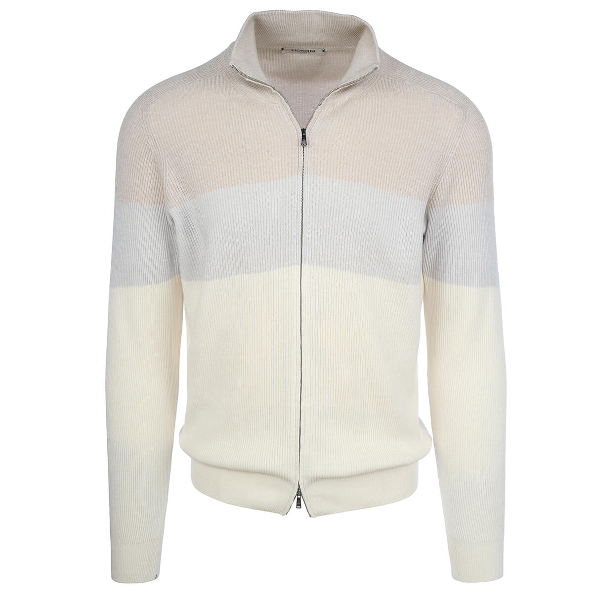 Cardigan Lungo Donna A Blocchi Di Colore - Maniche Lunghe, Righe Boho - Rosa Arcobaleno - Taglie S/M/L/XL - Rothstone