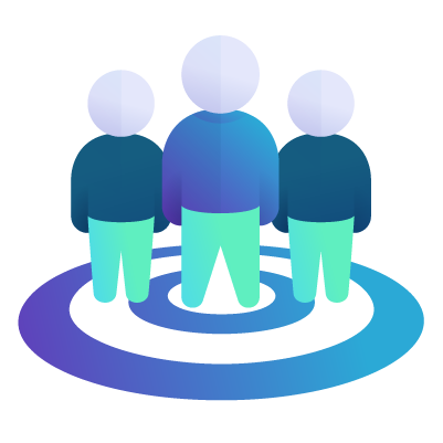 3 characters representing customers
