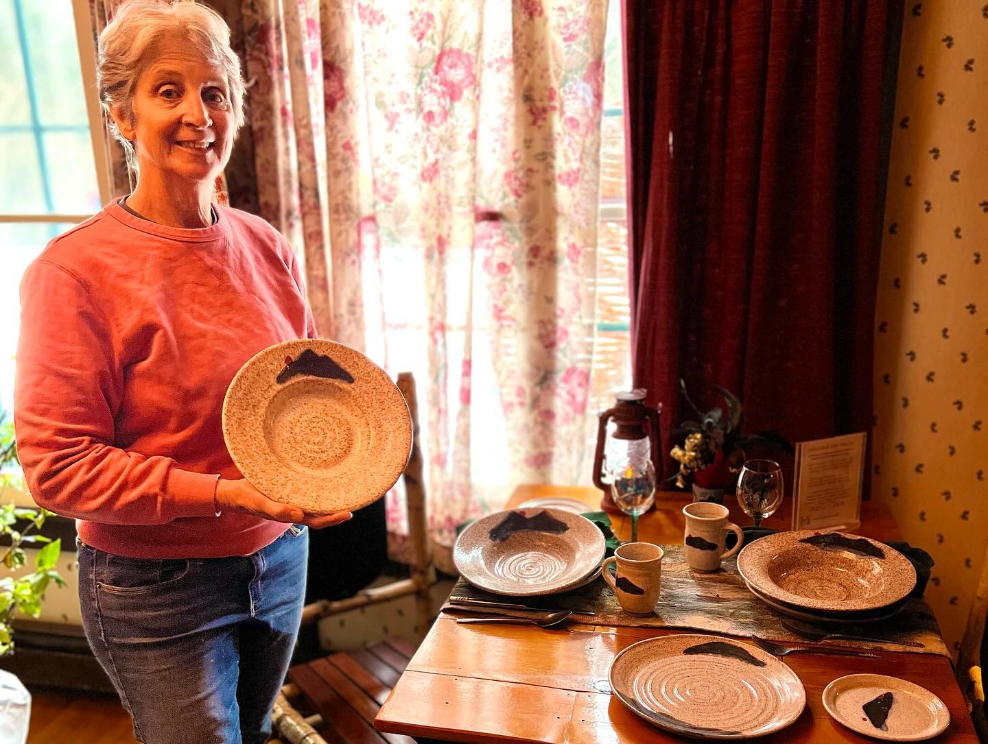 We’re super excited to receive more handmade dinnerware from @carol_marie_blu for our @adirondackalps Restaurant! A huge thanks to Carol for working with us and creating our custom “Adirondack Alps” plates, mugs, and bowls.