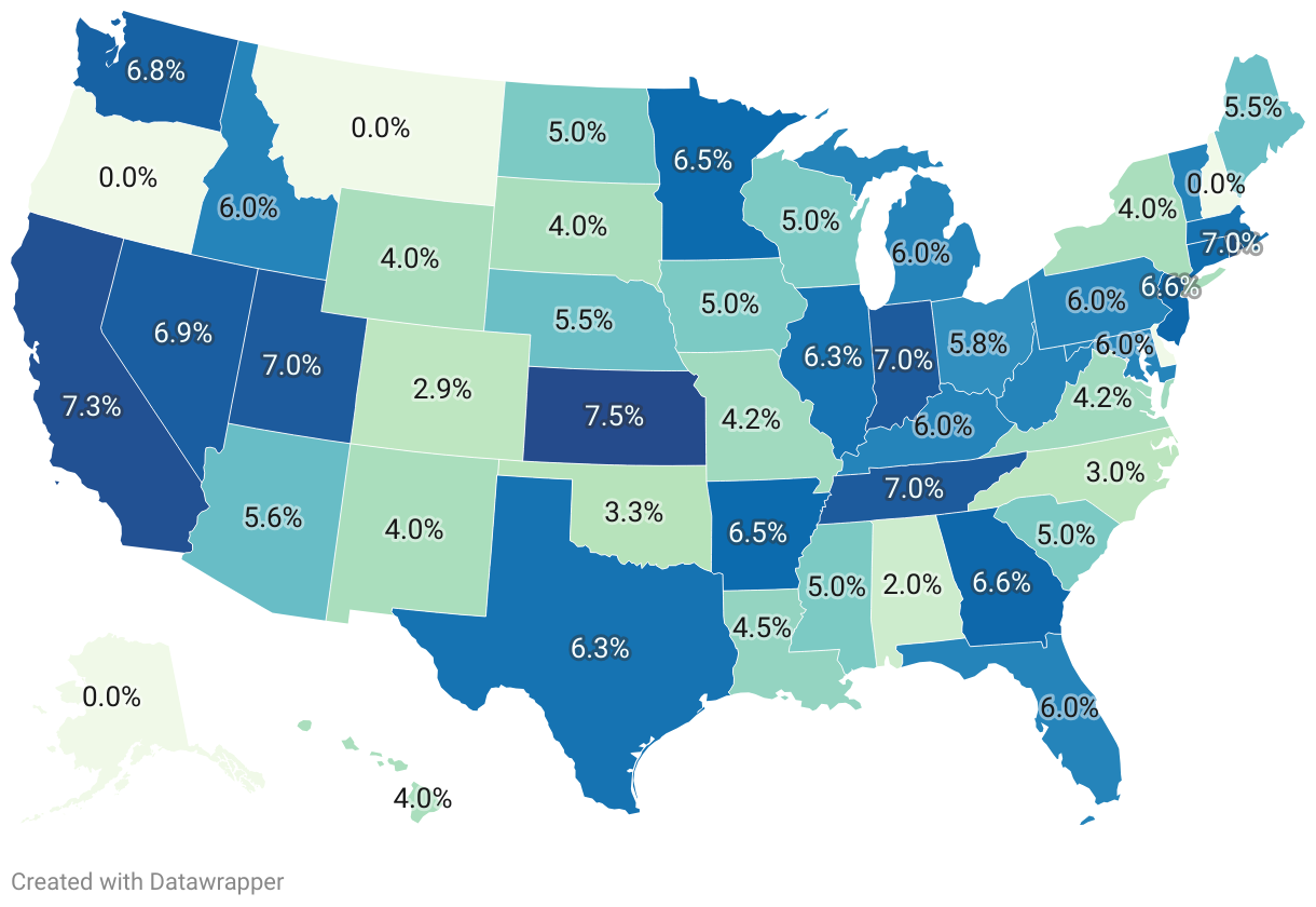 Car Sales Tax By State 2024
