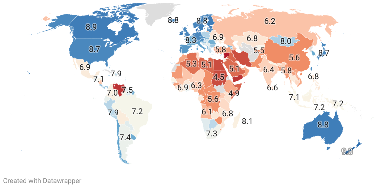 Freest Countries 2024
