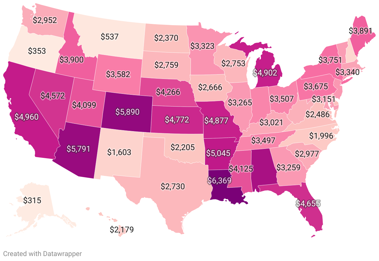 Car Dealer Fees By State 2024