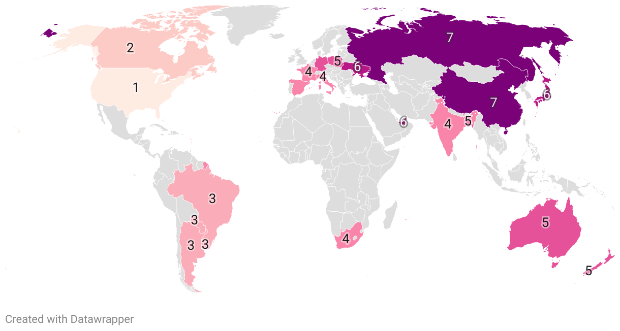 What Countries have Tornadoes 2024