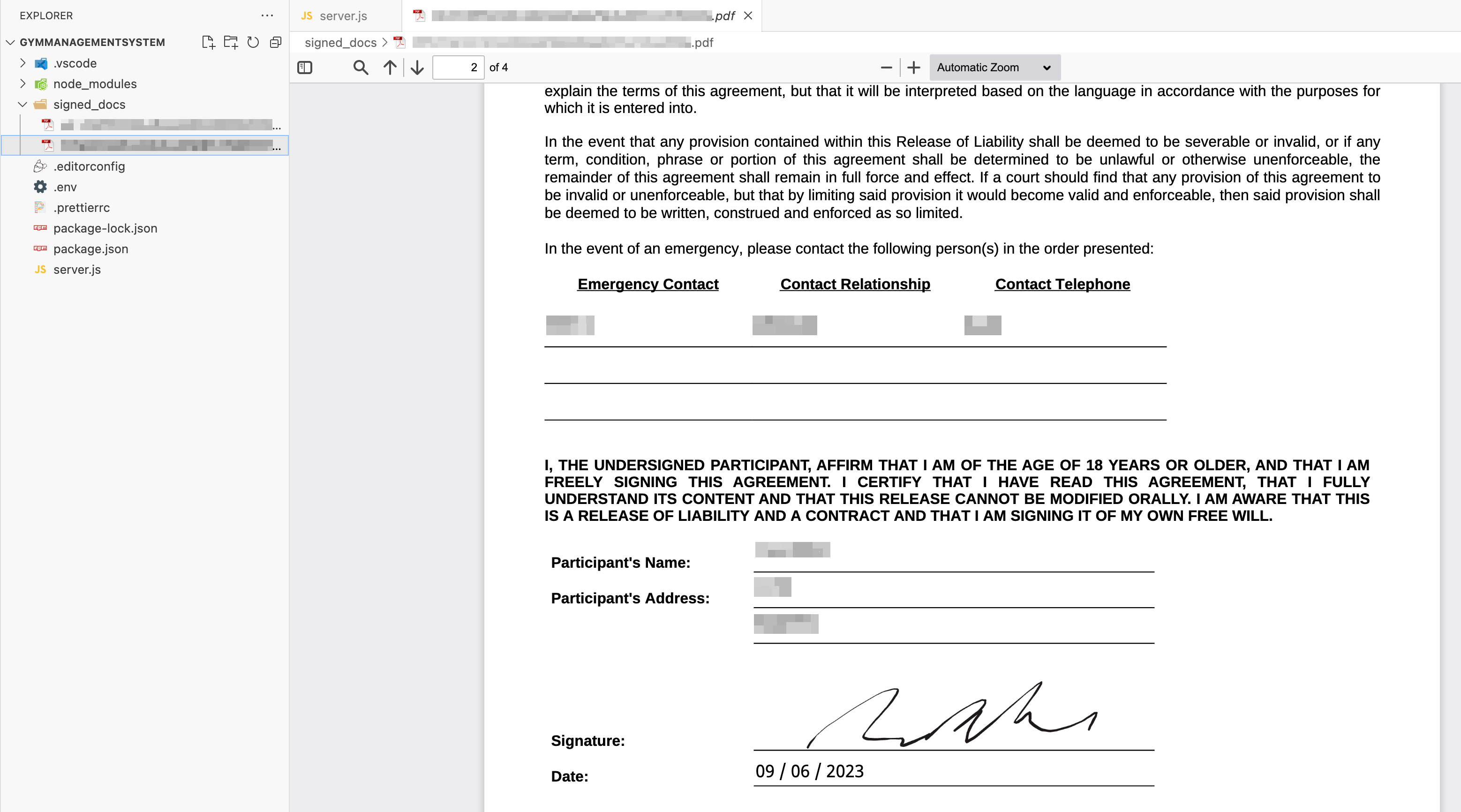 Screenshot of the signed PDF in the `signed_docs` folder