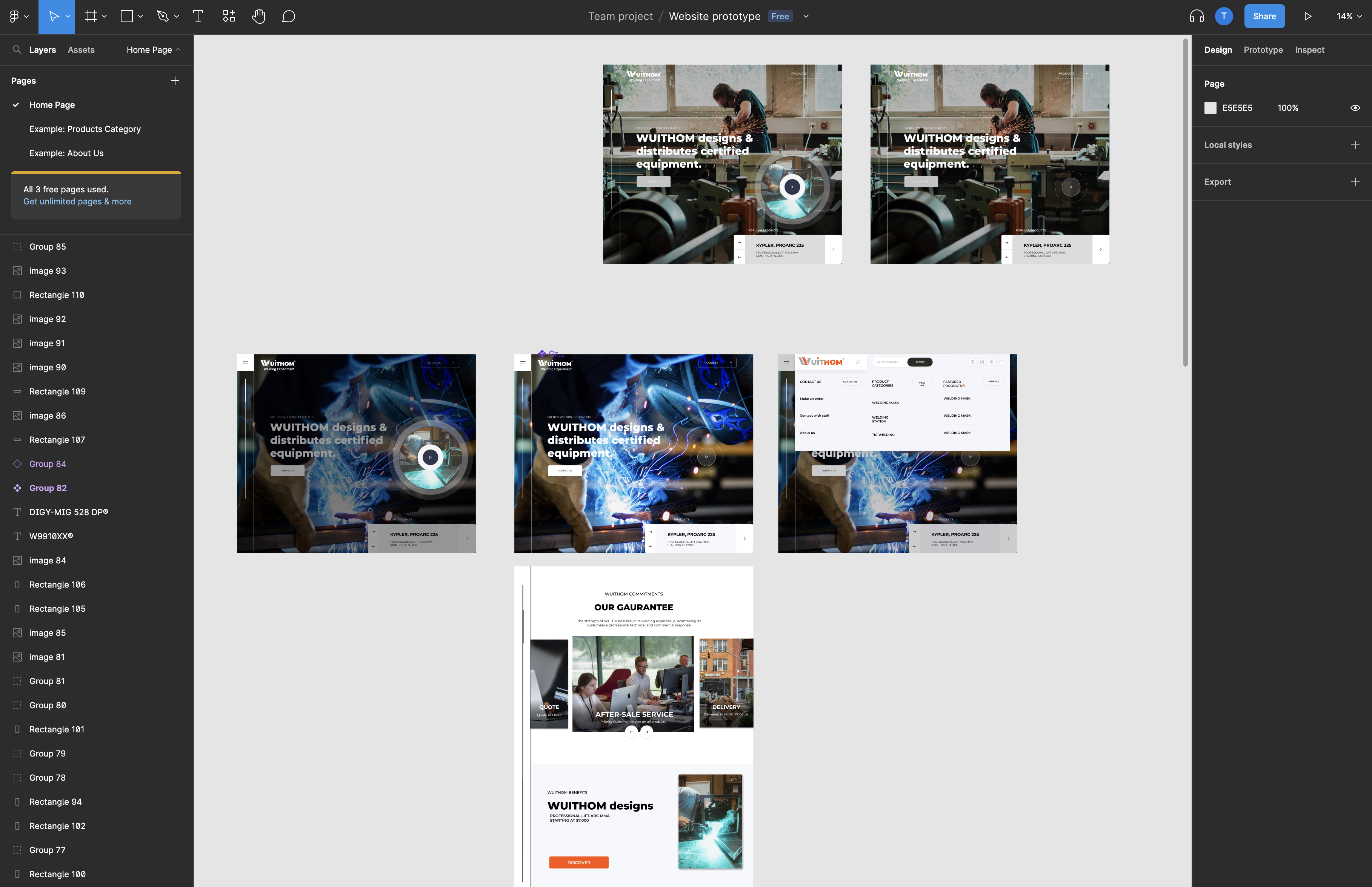 Website example for Enooblir