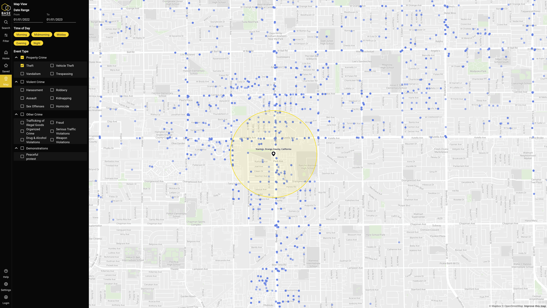 Crime in Stanton California Base Operations