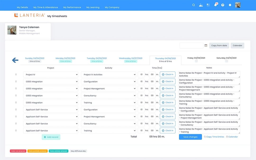 Project management and time tracking software | Lanteria