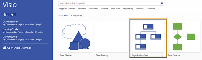 How to create organizational chart in Microsoft Visio