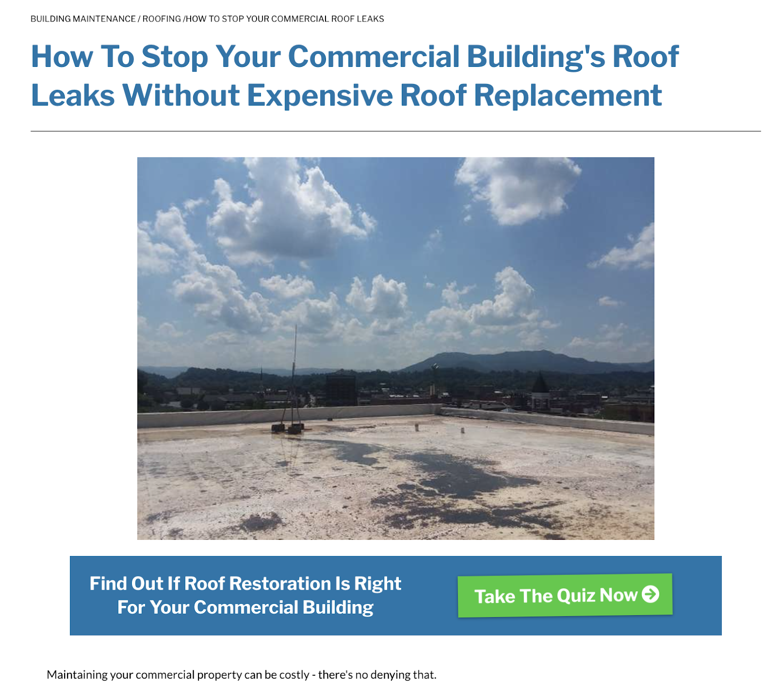 How A Commercial Roofing Quiz Funnel Can Help You Capture 300 More
