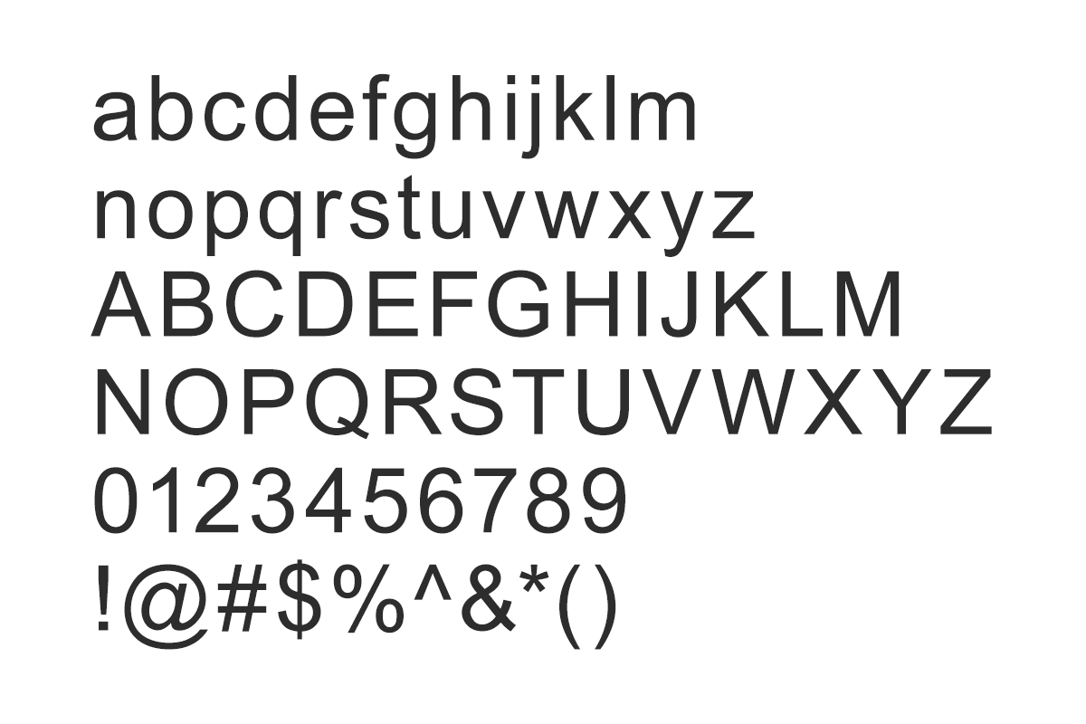 System typeface – Topcon Brand HUB