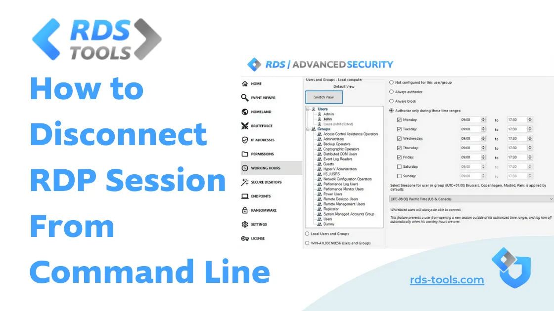 How to Disconnect RDP Session From Command Line? RDS Tools