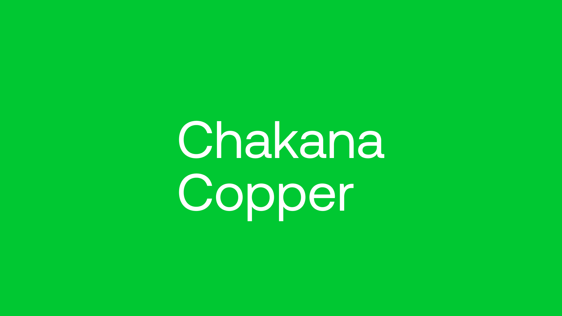 Explore Chakana Copper at Crux Investor Crux Investor
