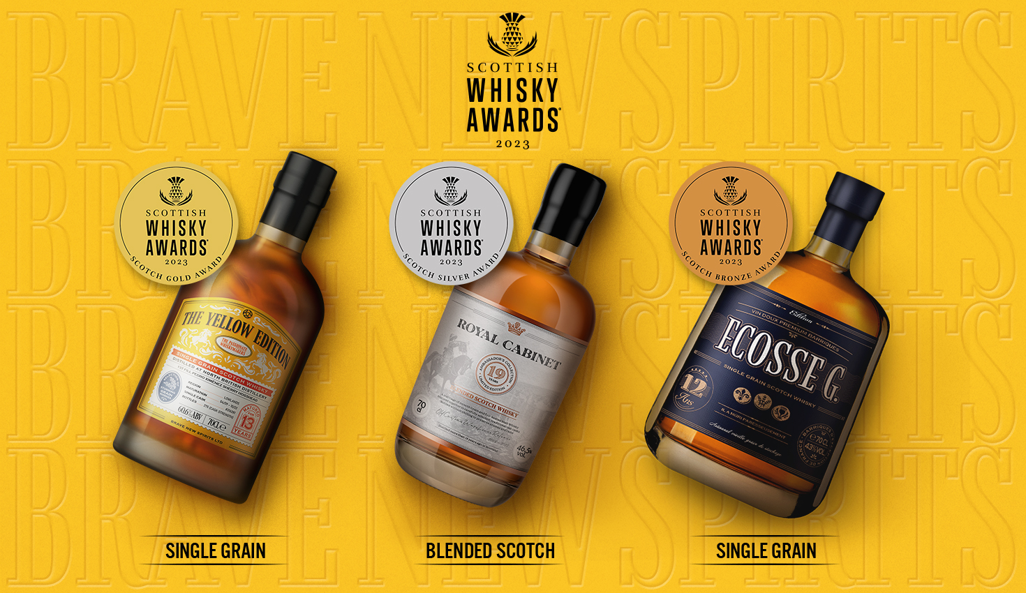 Three awards at Scottish Whisky Awards 2023 Brave New Spirits