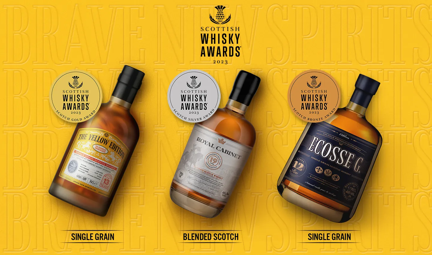 Three awards at Scottish Whisky Awards 2023 Brave New Spirits