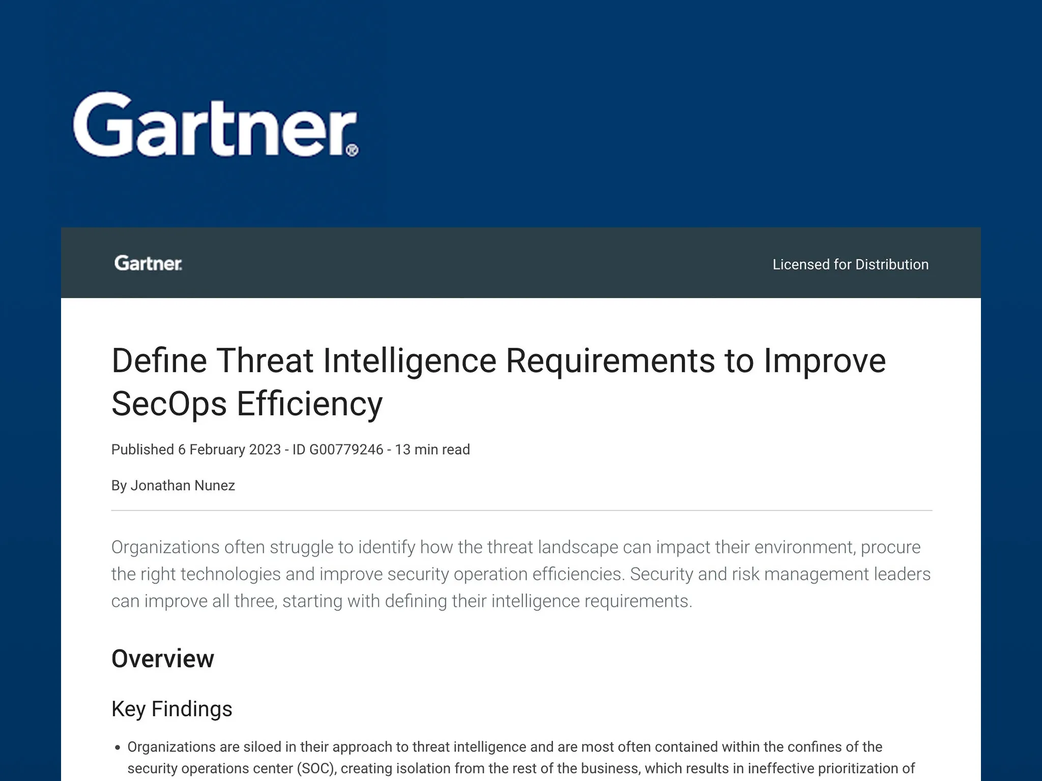 45+ Anomali Gartner Magic Quadrant, Threatquotient has a rating of
