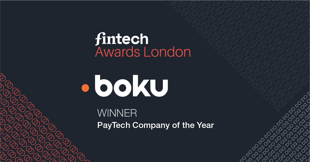 Boku Awarded ‘PayTech Company of the Year’