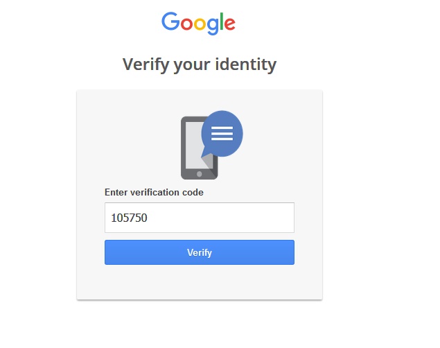 enter phone verification code