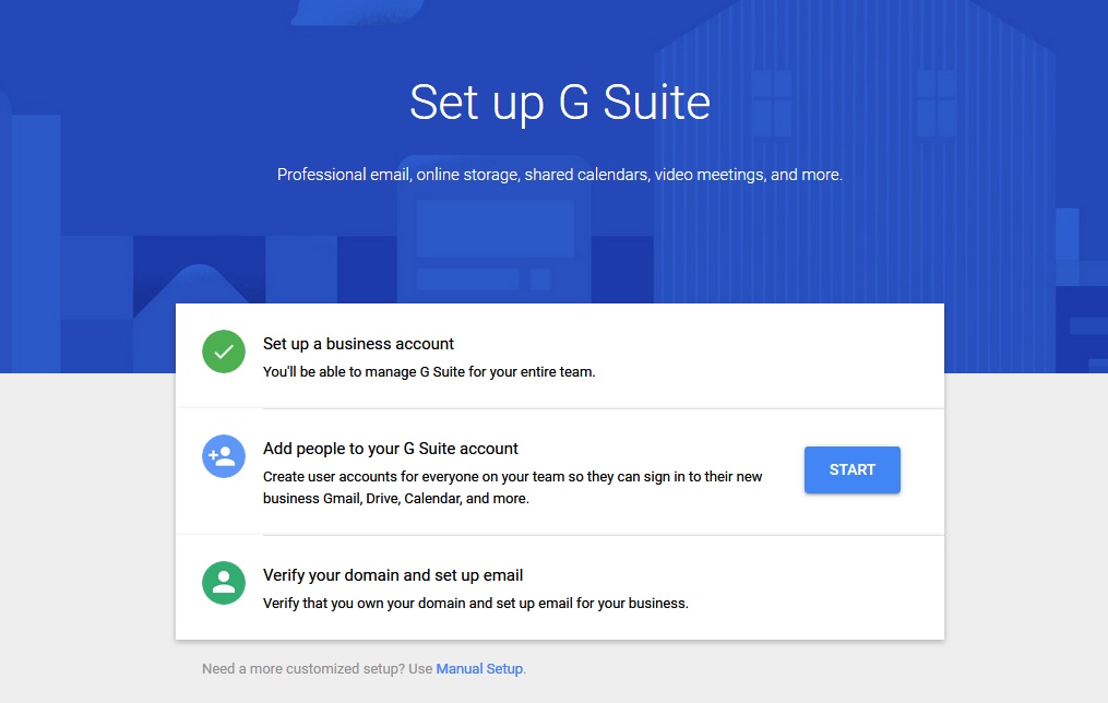 setup gsuite