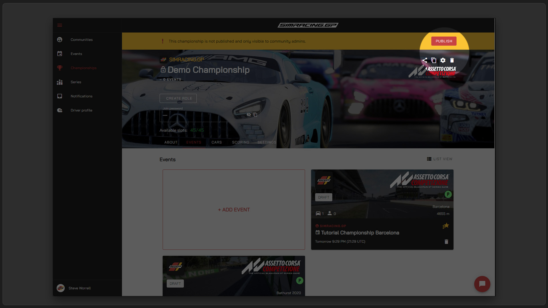 Setup a Championship | Simracing.GP University
