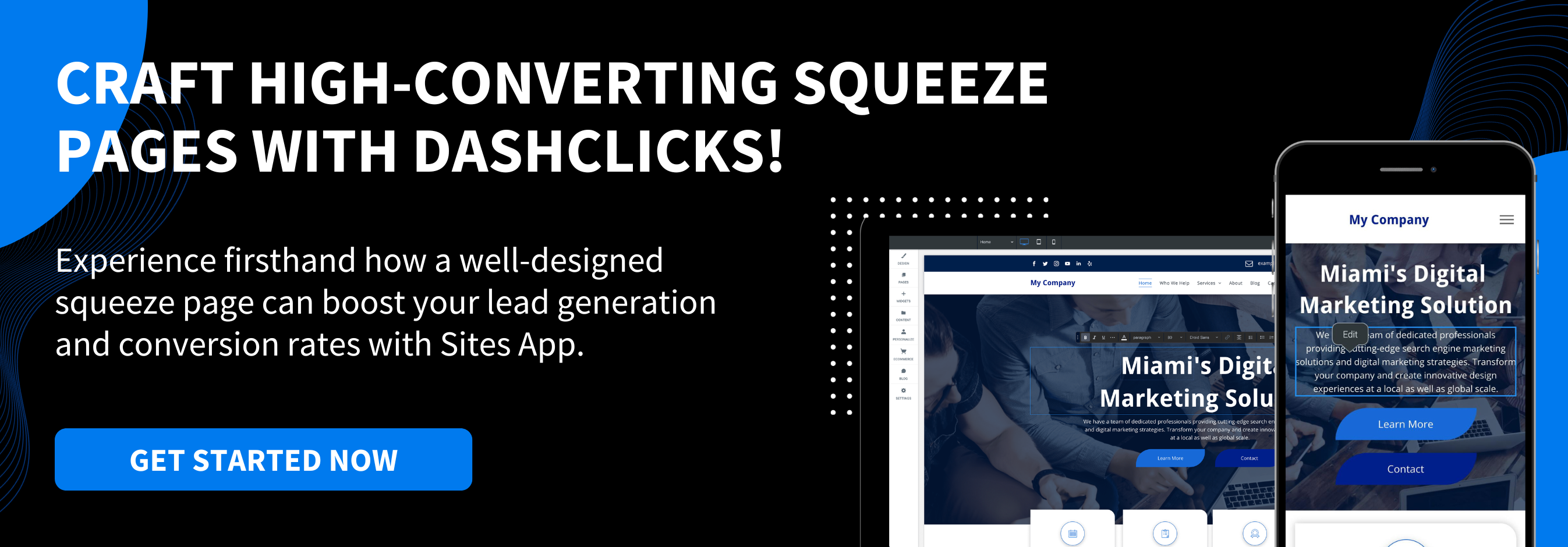 Craft High-Converting Squeeze Pages With DashClicks!