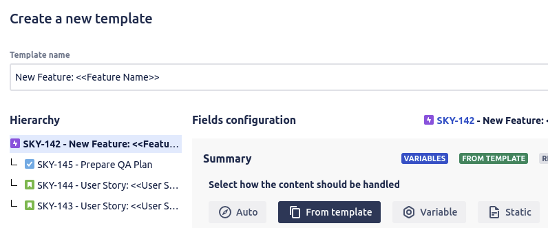 jira user story template
