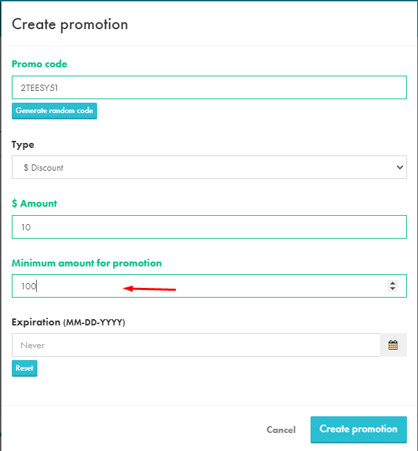 How to Create a Promotion Code