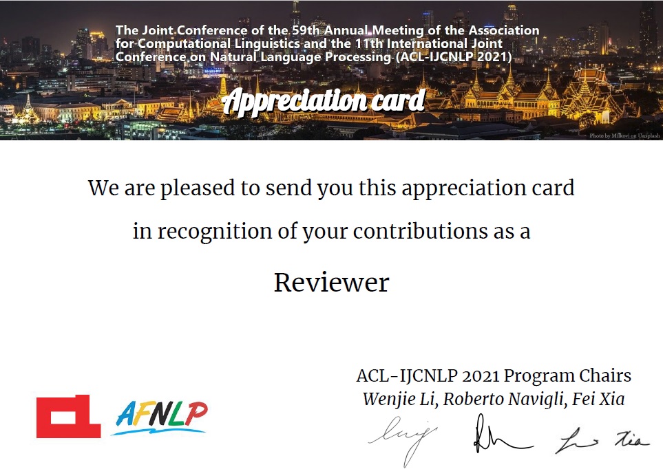 SentiSquare supported the ACL conference by conducting reviews