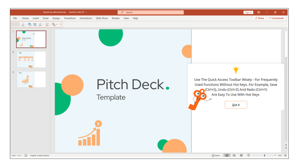 PowerPoint ribbon QAT