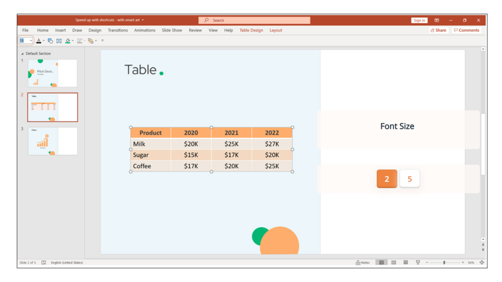 PowerPoint ribbon QAT