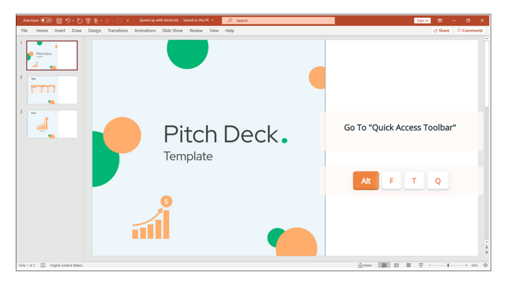 PowerPoint ribbon QAT