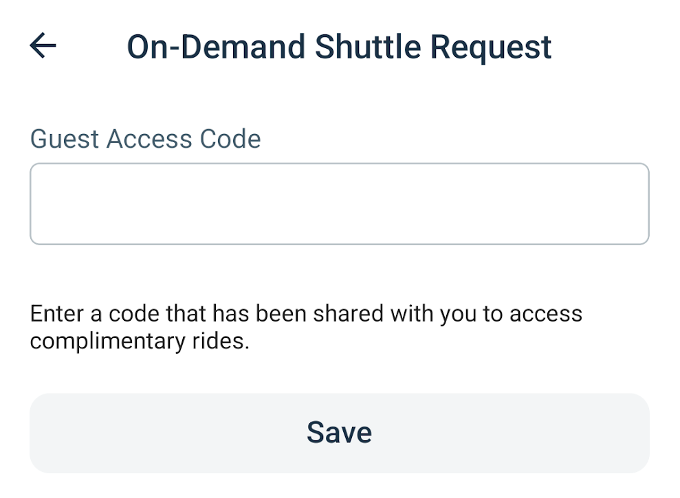 How to Request a Shuttle (Guest of Homeowner)