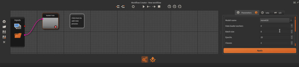 Classification workflow