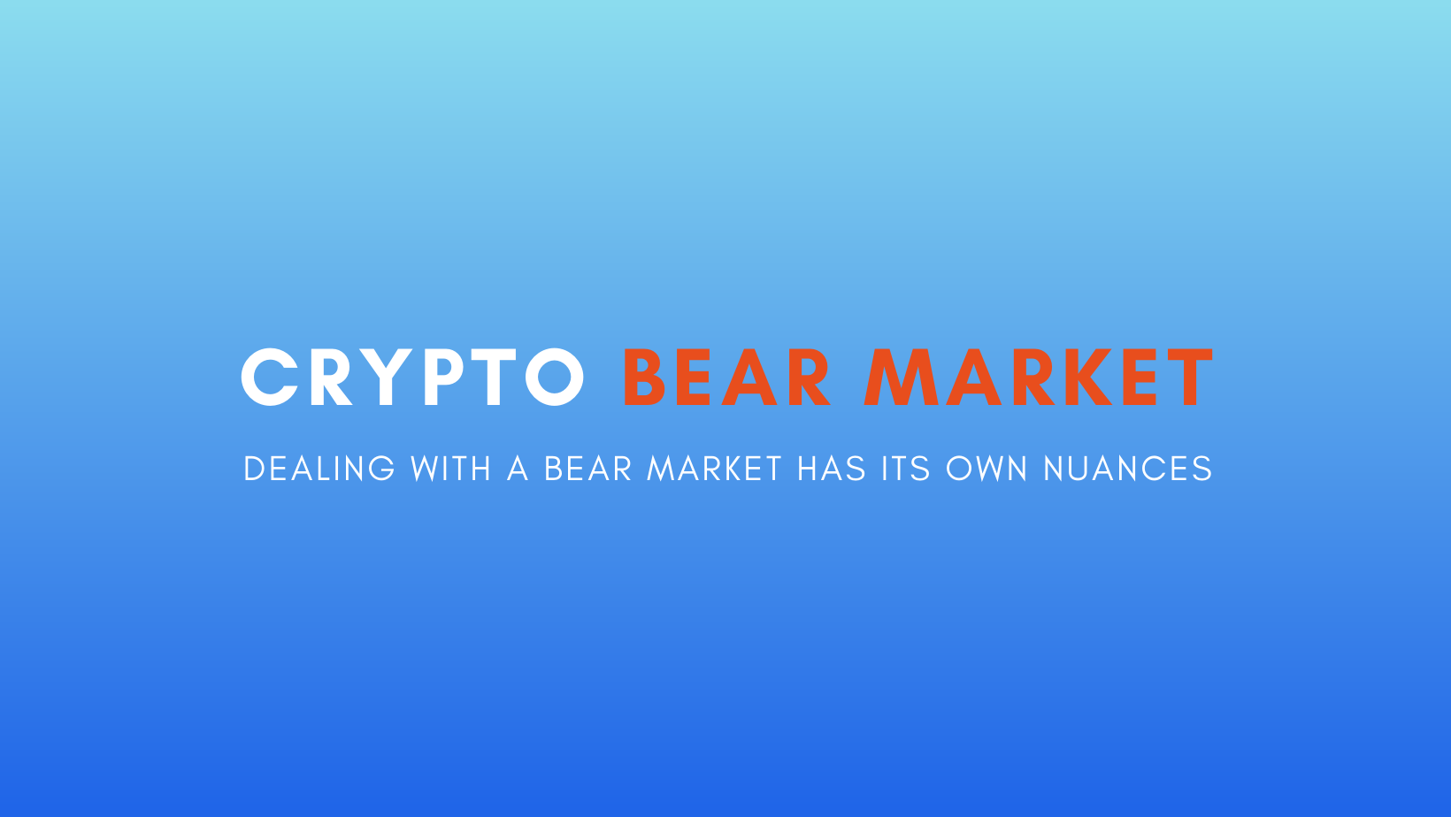 How to profit in crypto bear market