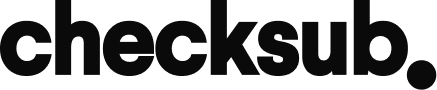 Checksub logo : closed-captioning service