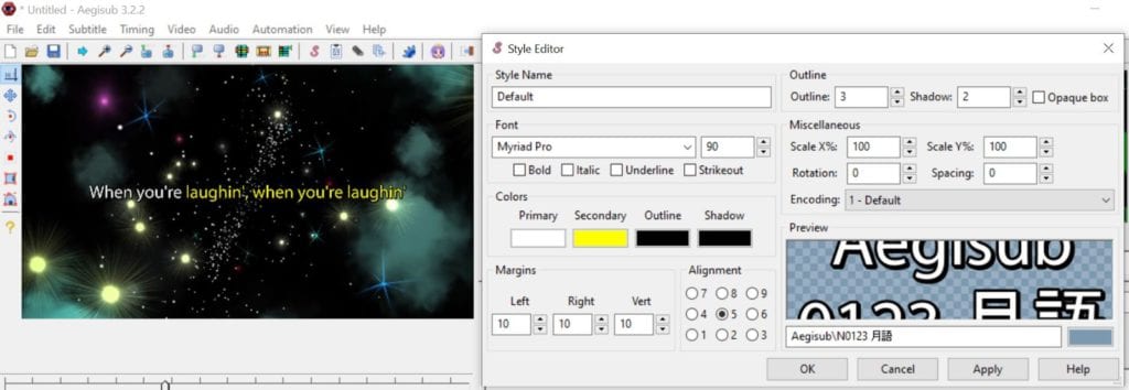 Karaoke Subtitles : styling