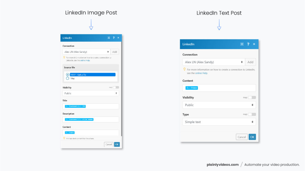 Integromat LinkedIn Setup