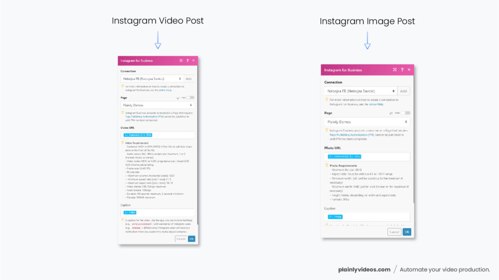 Integromat Instagra Setup