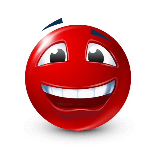 EyeBrow Lift Smile Blue Emoji