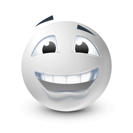 EyeBrow Lift Smile Blue Emoji