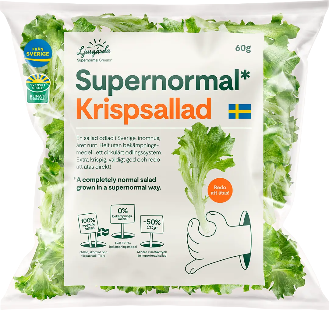 Supernormal Krispsallad 60g - Framsida