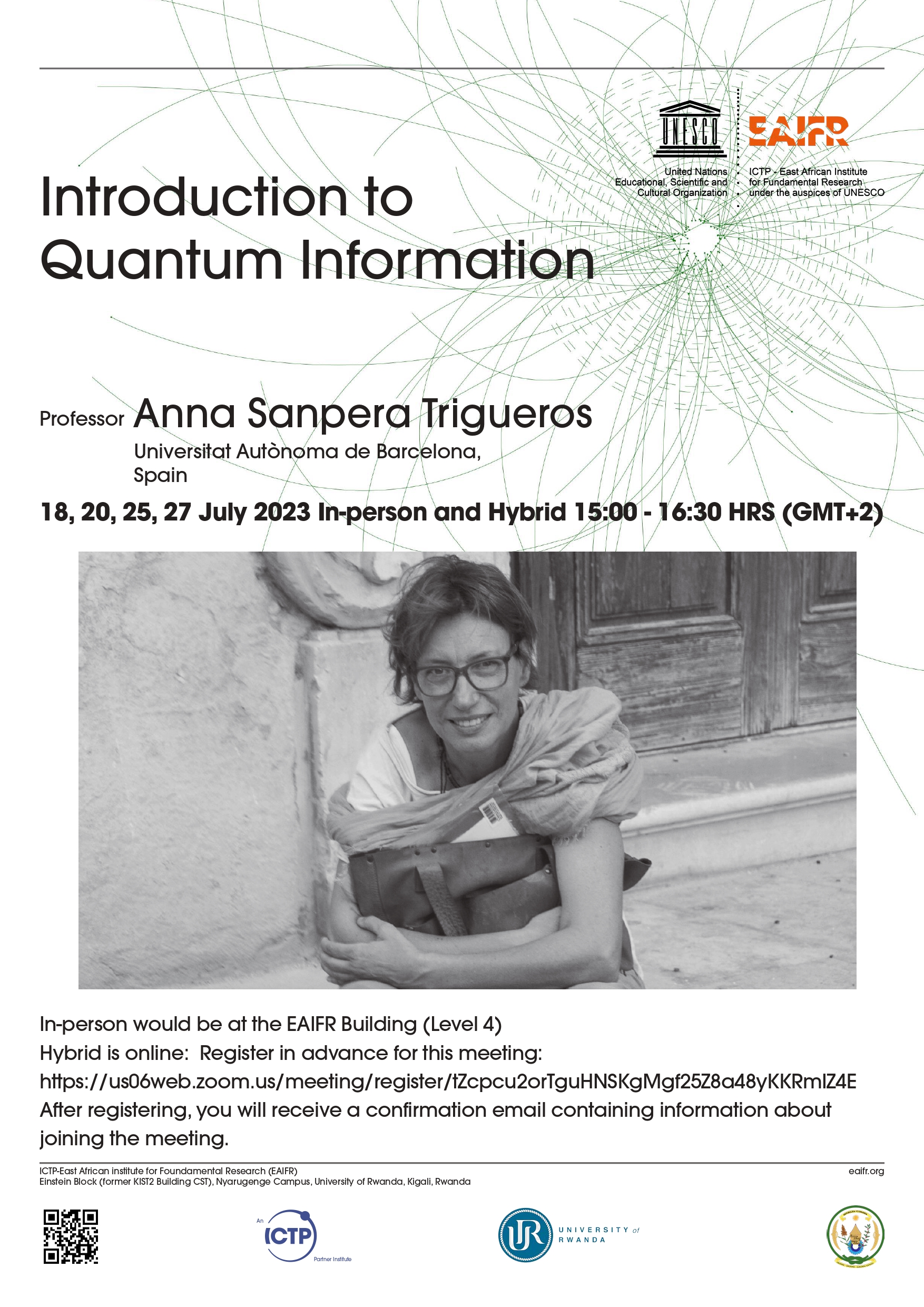 Centro Internacional de Física Teórica brindará clases gratuitas de