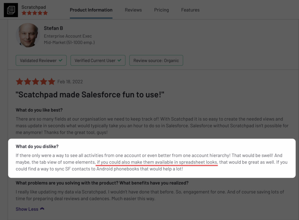 A ScratchPad Alternative PurposeBuilt for AEs & SDRs Using Salesforce