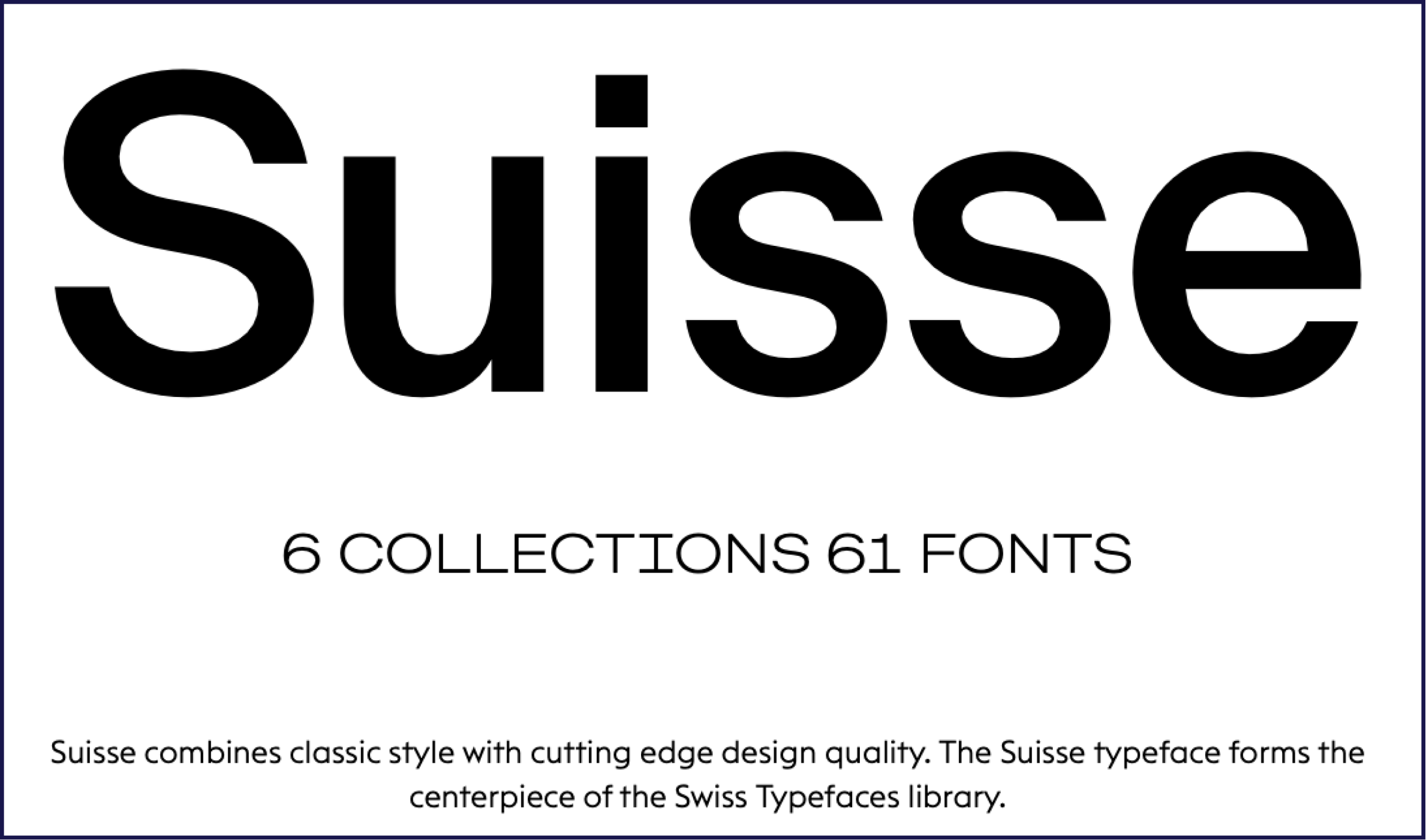 Suisse multilingual font